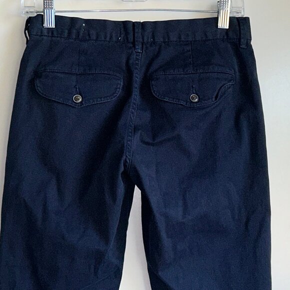 FRAME Le Crop Mini Boot Carbon Blue Chino Pants Size 26 - Picture 5 of 12